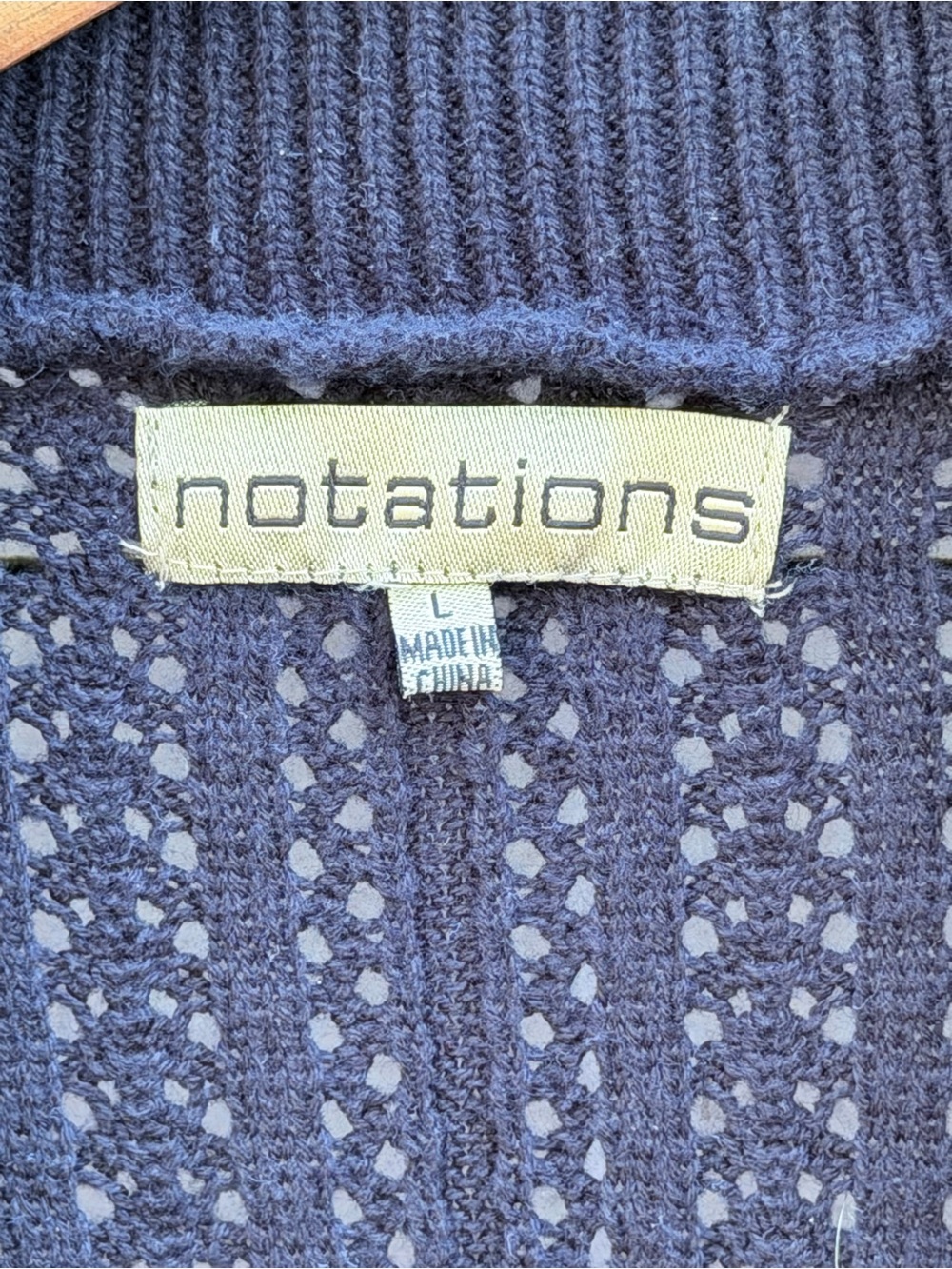 Notations Black Short-Sleeve Open-Knit Cardigan Sweater - Picture 3 of 5